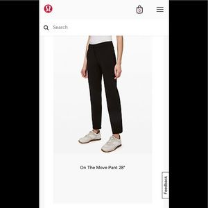 Lululemon On the Move Pant